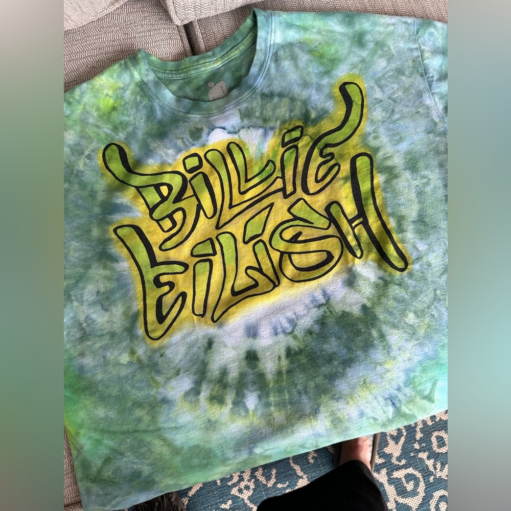 Billie Eilish ice-dyed t-shirt